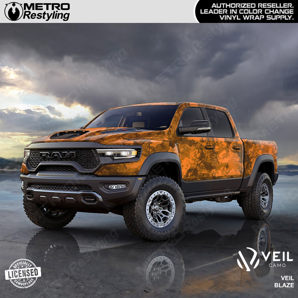 Veil Stoke Blaze Camo truck wrap