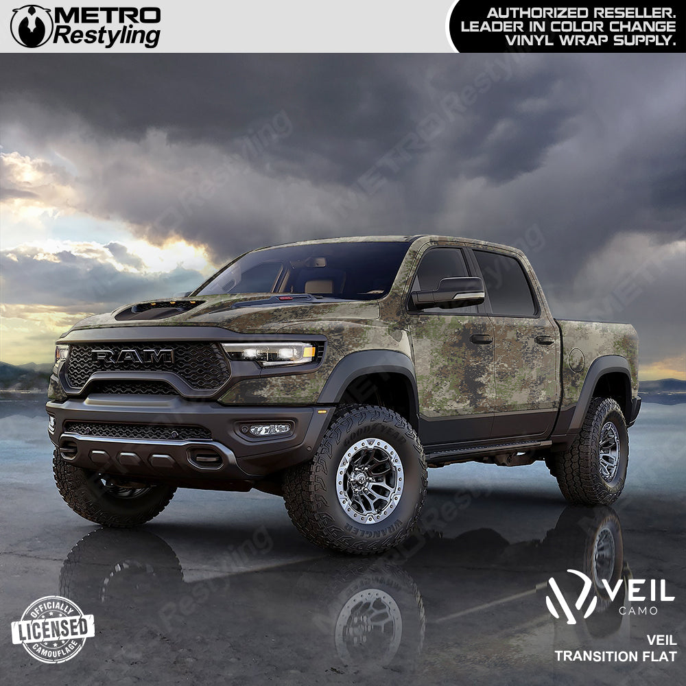 Veil Stryk Transition Flat Camo Truck Wrap