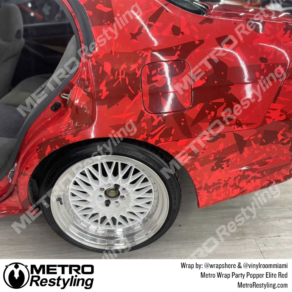 Metro Wrap Party Popper Elite Red Vinyl