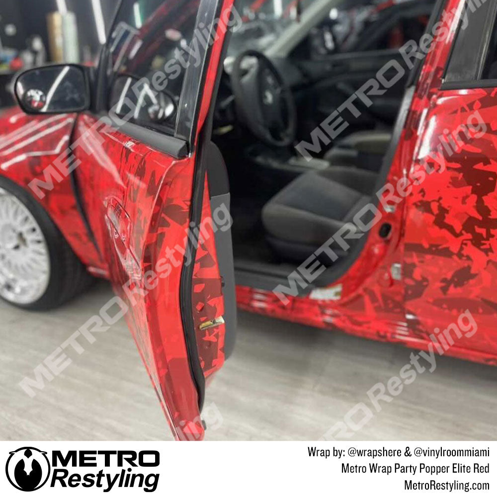 Metro Wrap Party Popper Elite Red Vinyl