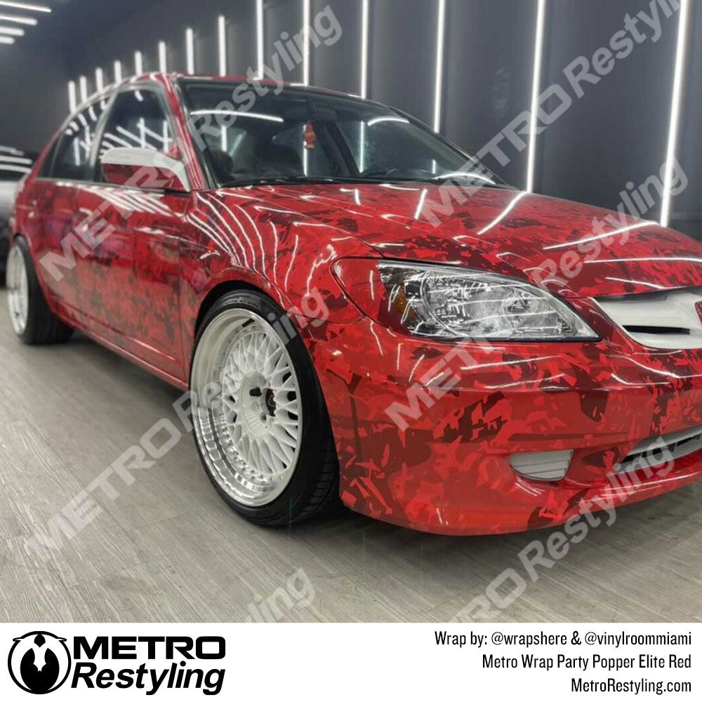 Metro Wrap Party Popper Elite Red Vinyl