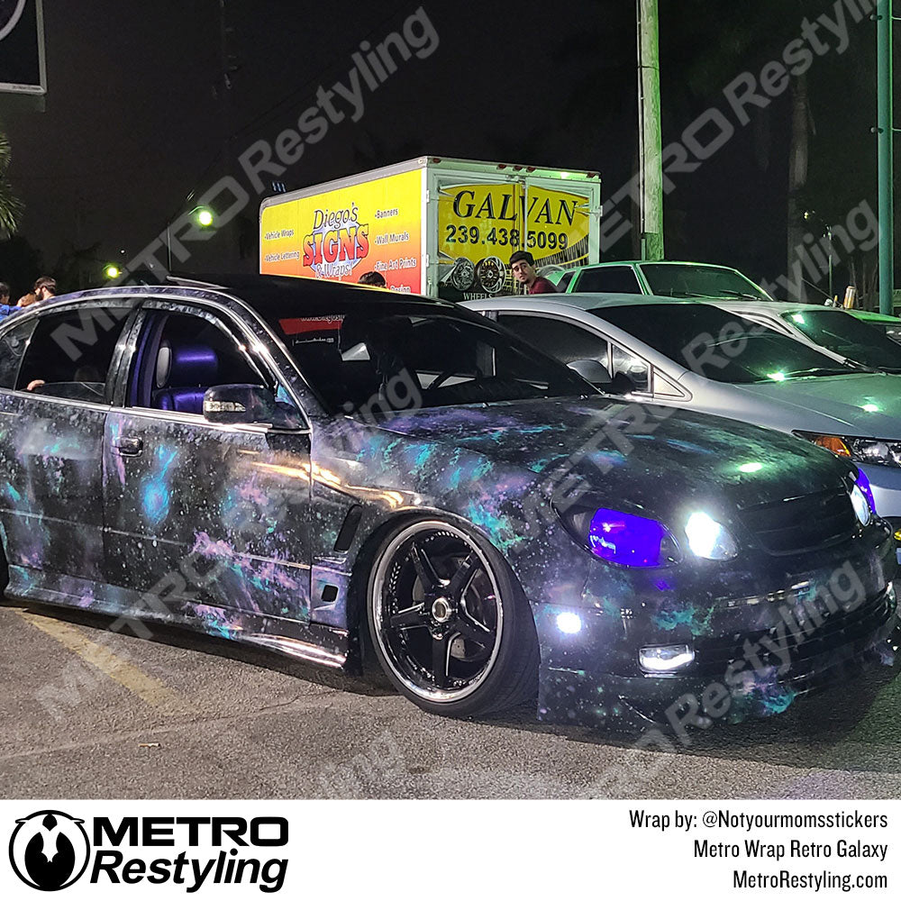 Metro Wrap Retro Galaxy Lexus Vinyl