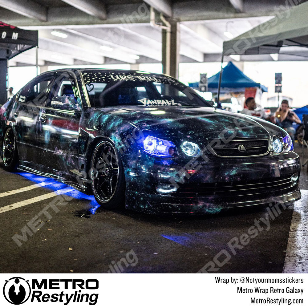 Metro Wrap Retro Galaxy Lexus Vinyl