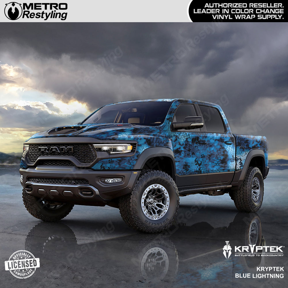 Kryptek Blue Truck Wrap