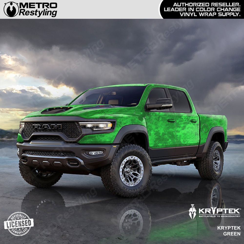 Kryptek Green Truck Wrap