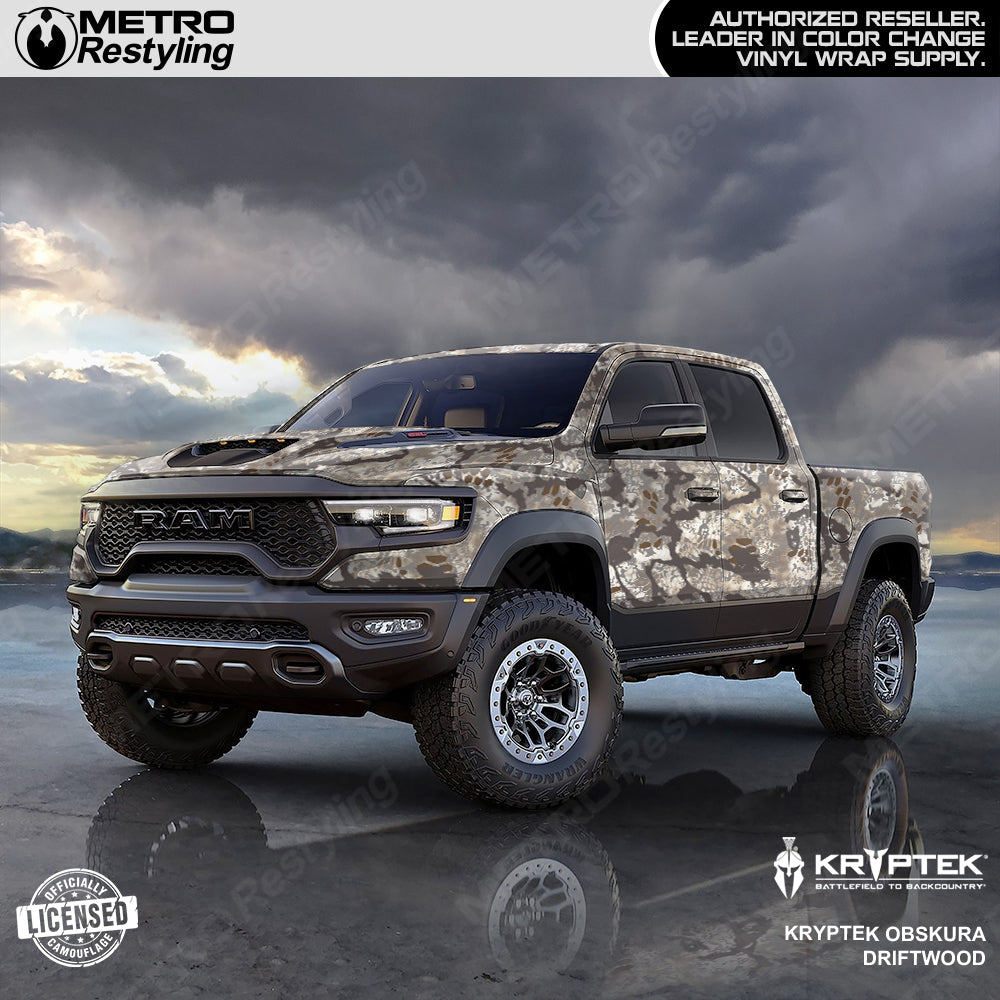 Kryptek driftwood Truck Wrap