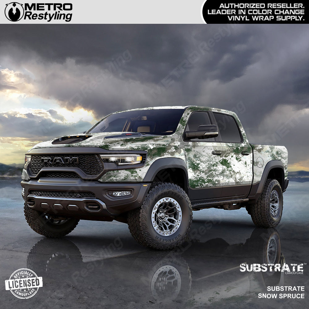 Substrate Snow Truck Wrap