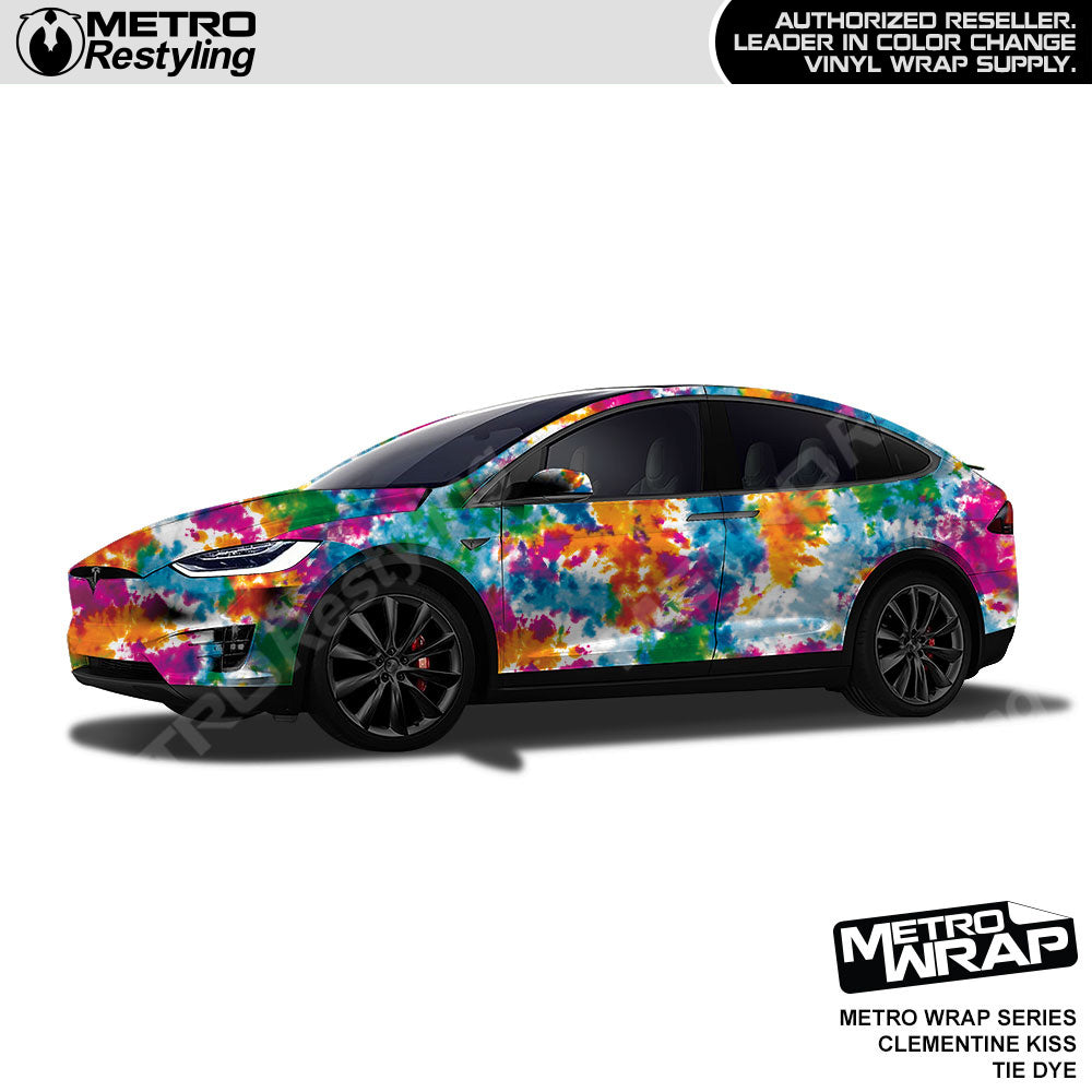 Metro Wrap Tie Dye Clementine Kiss Vinyl Film