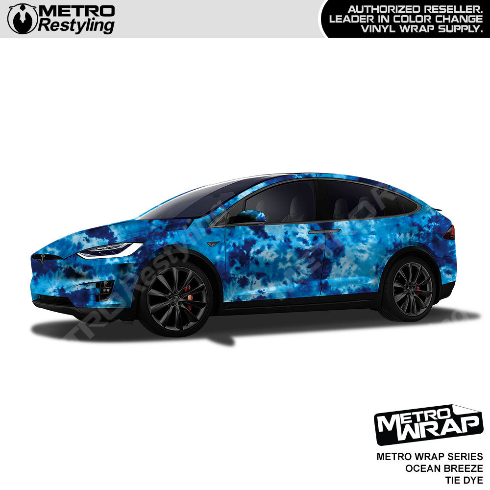 Metro Wrap Tie Dye Ocean Breeze Vinyl Film