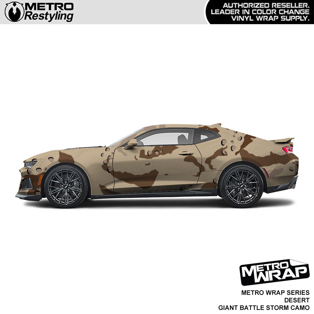 Metro Wrap Giant Battle Storm Desert Camouflage Vinyl Film