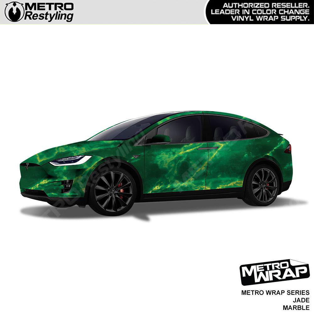Metro Wrap Jade Marble Vinyl Film