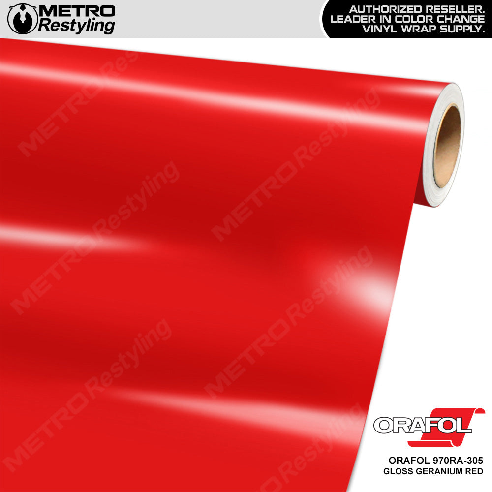 Orafol Gloss Geranium Red Vinyl Wrap | Metro Restyling