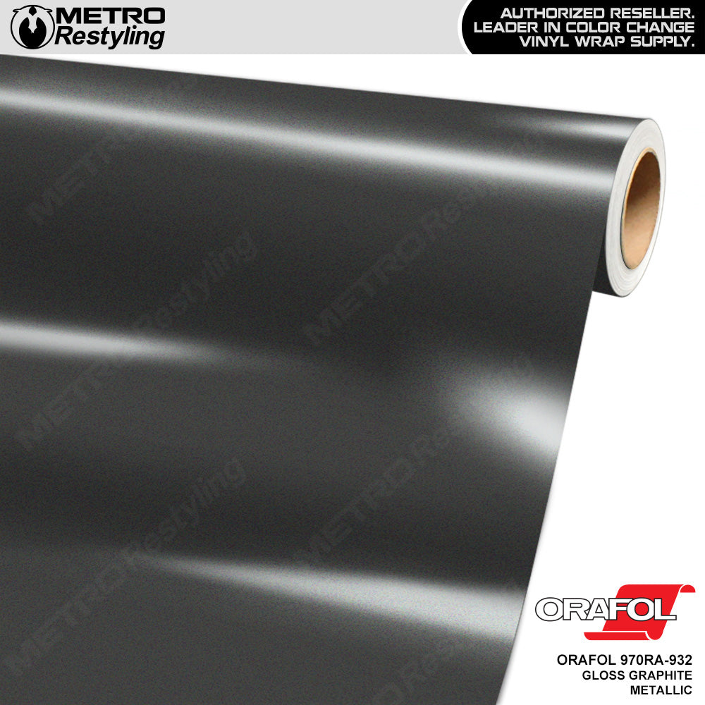 Orafol 970RA Gloss Graphite Metallic Vinyl Wrap | 970RA-932
