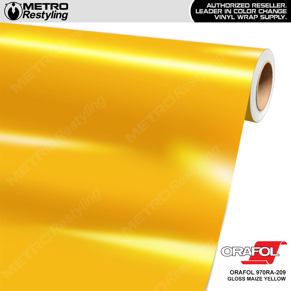 Orafol Gloss Maize Yellow Vinyl Wrap | Metro Restyling