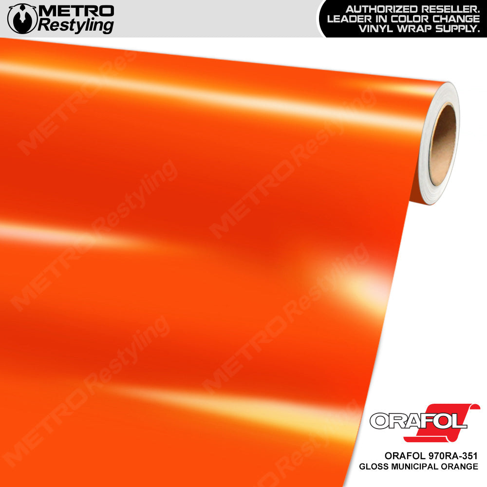Orafol Gloss Municipal Orange Vinyl Wrap | Metro Restyling
