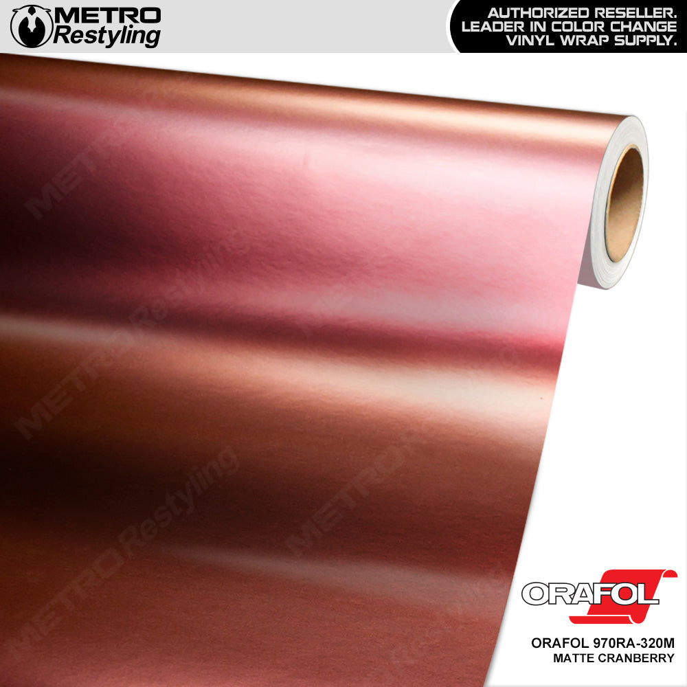 Orafol Matte Cranberry Vinyl Wrap | Metro Restyling