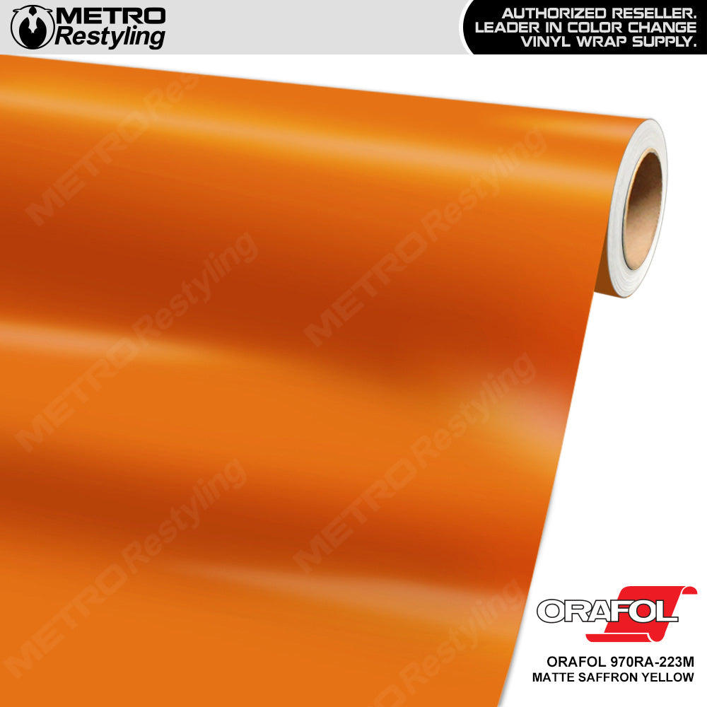 Orafol Matte Saffron Yellow Vinyl Wrap | Metro Restyling (Special