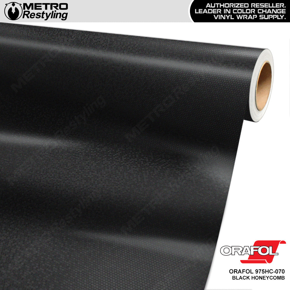 Orafol 975 Black Honeycomb Vinyl Wrap | 975HC-070