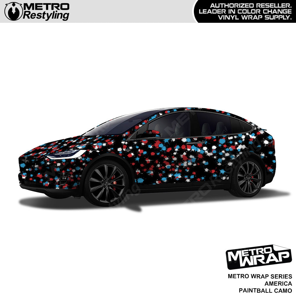 Metro Wrap Paintball America Camouflage Vinyl Film