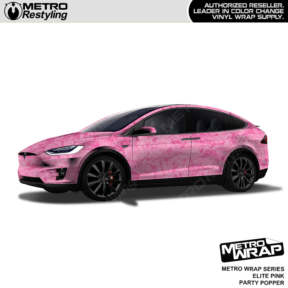 Metro Wrap Party Popper Elite Pink Vinyl Film