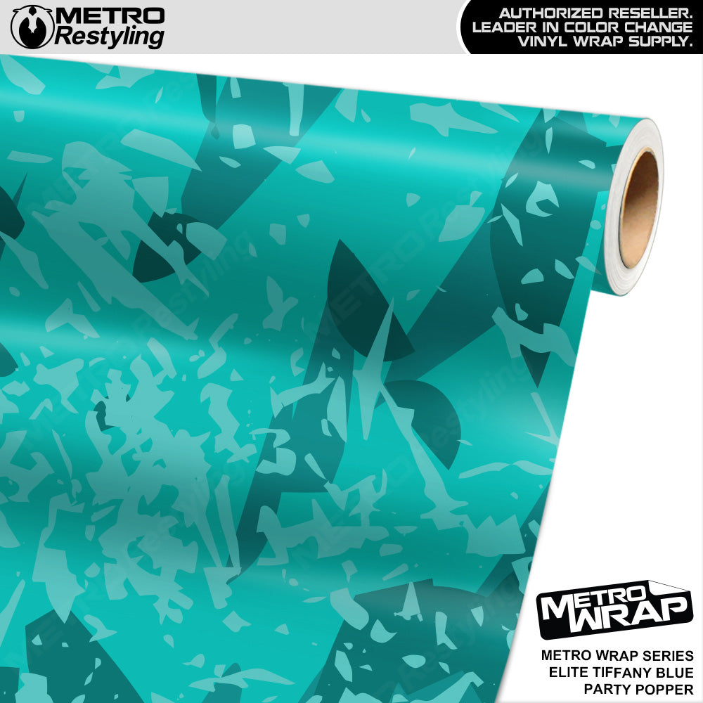 Metro Wrap Party Popper Elite Tiffany Blue Vinyl Film