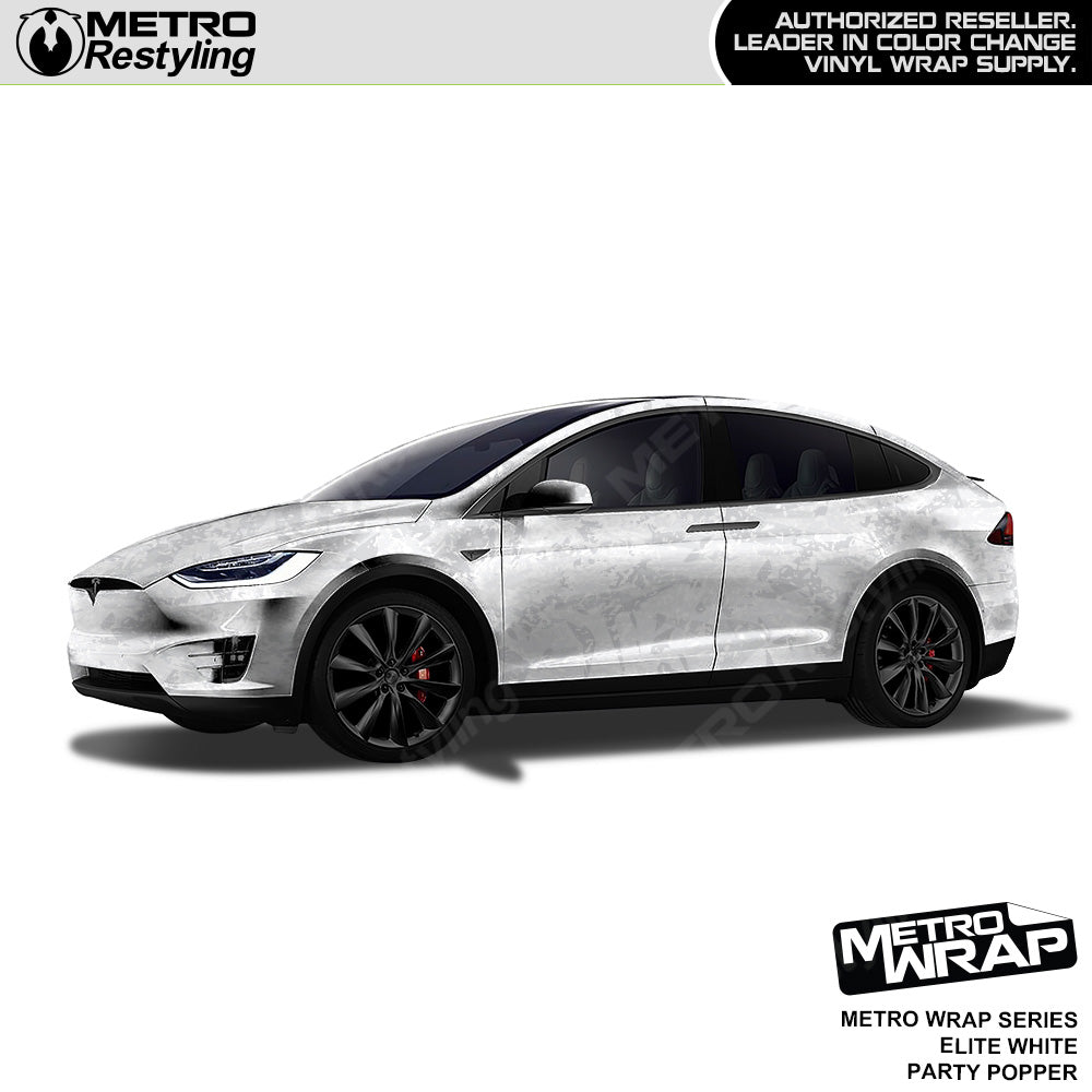 Metro Wrap Party Popper Elite White Vinyl Film
