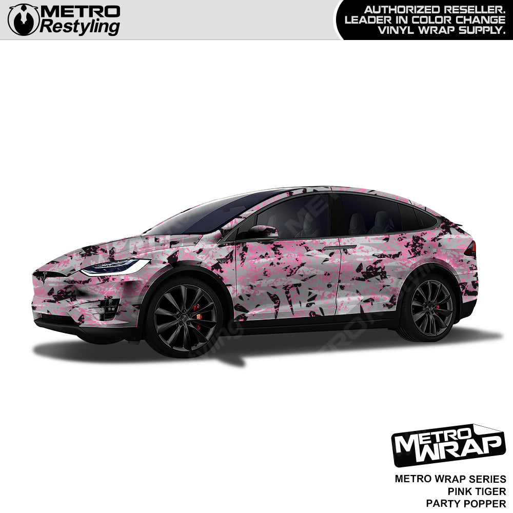 Metro Wrap Party Popper Pink Tiger Vinyl Film