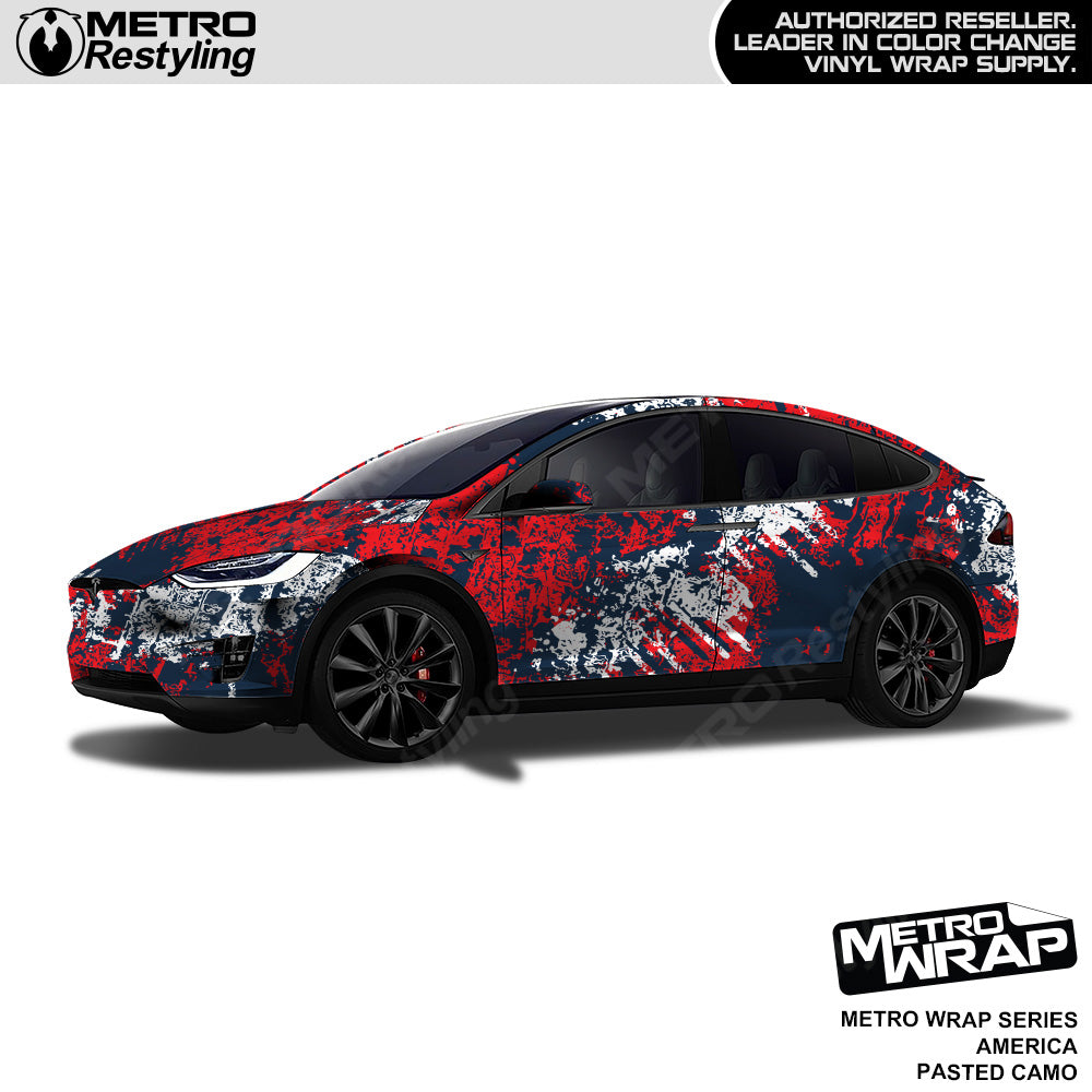 Metro Wrap Pasted America Camouflage Vinyl Film