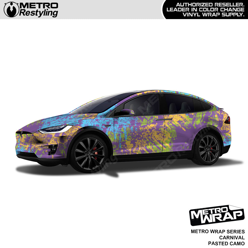 Metro Wrap Pasted Carnival Camouflage Vinyl Film