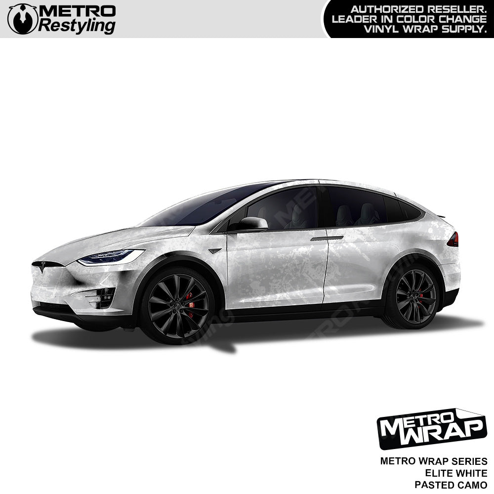 Metro Wrap Pasted Elite White Camouflage Vinyl Film