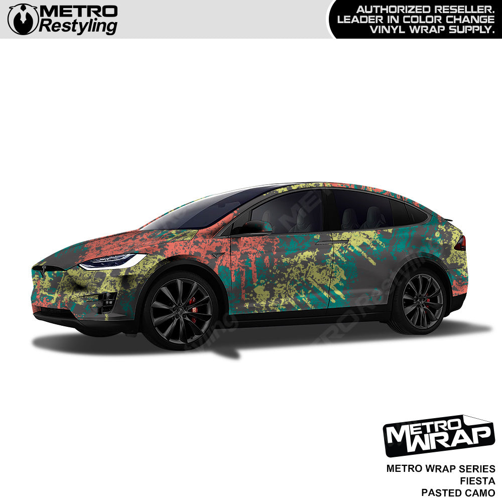Metro Wrap Pasted Fiesta Camouflage Vinyl Film