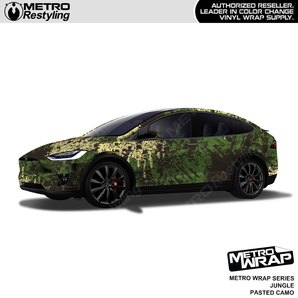 Metro Wrap Pasted Jungle Camouflage Vinyl Film