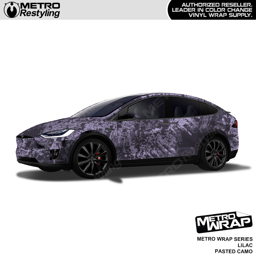 Metro Wrap Pasted Lilac Camouflage Vinyl Film