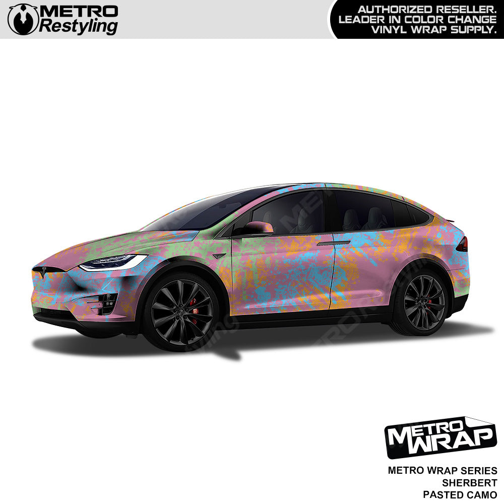 Metro Wrap Pasted Sherbert Camouflage Vinyl Film