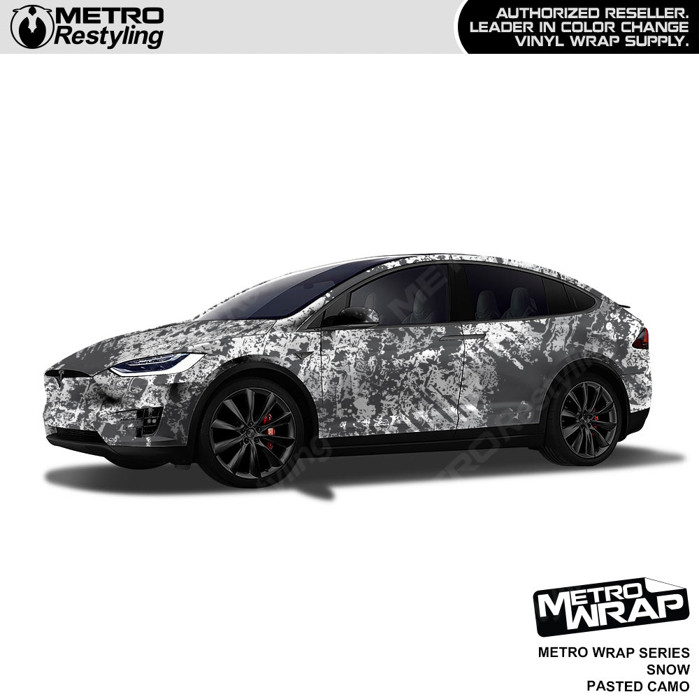 Metro Wrap Pasted Snow Camouflage Vinyl Film
