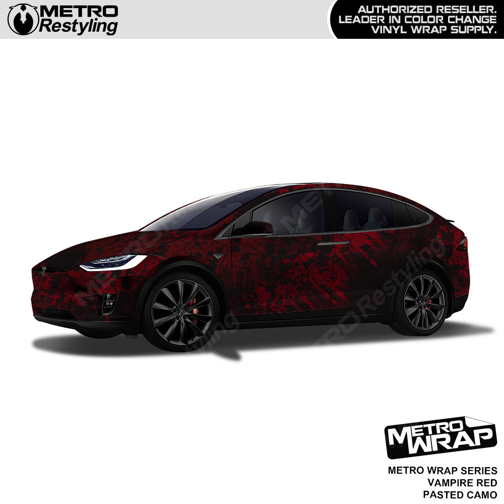 Metro Wrap Pasted Vampire Red Camouflage Vinyl Film