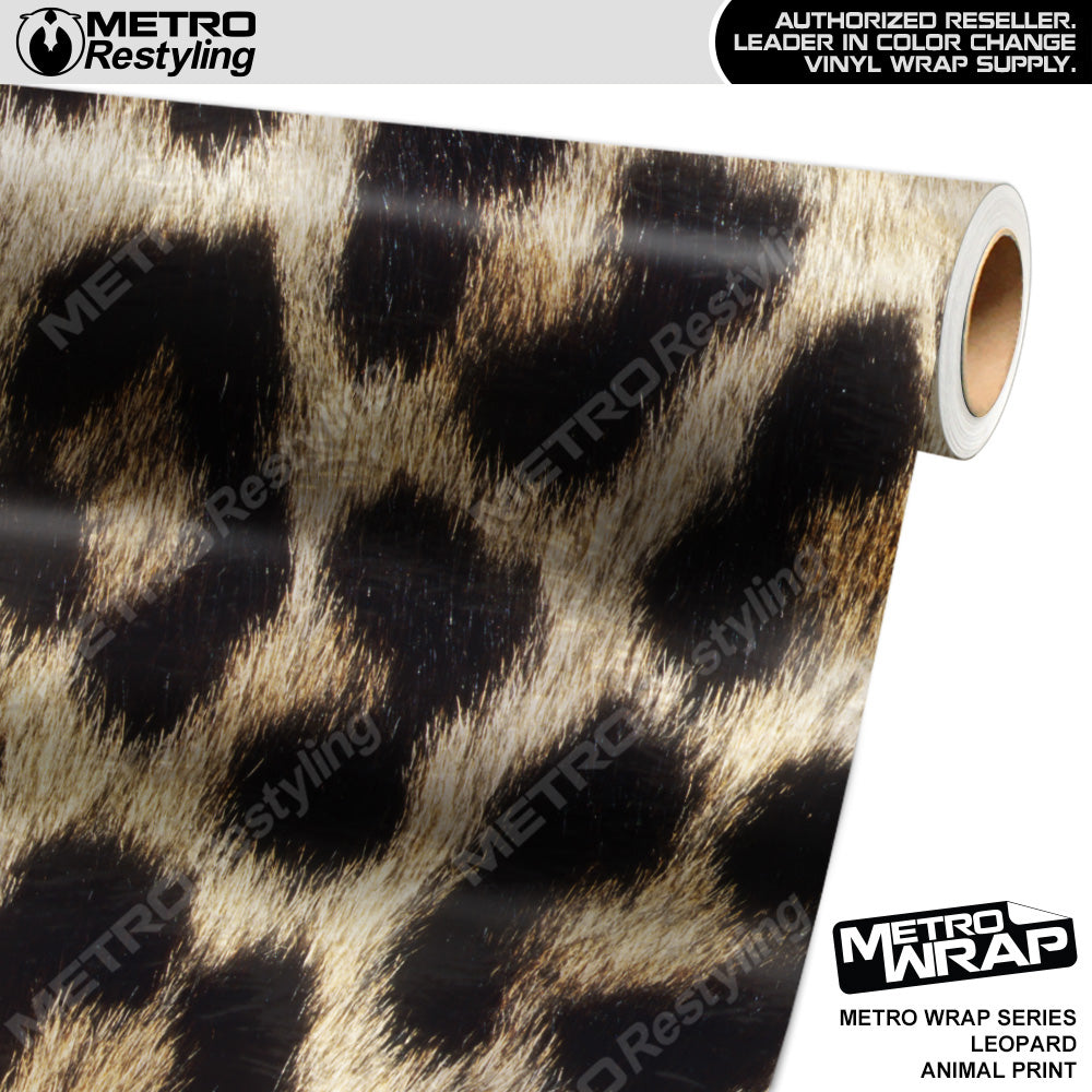 Metro Wrap Leopard Animal Print Vinyl Film