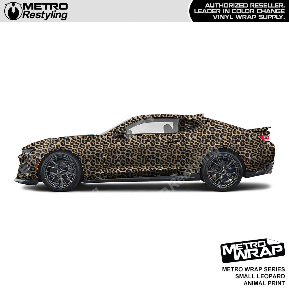 Metro Wrap Small Leopard Animal Print Vinyl Film