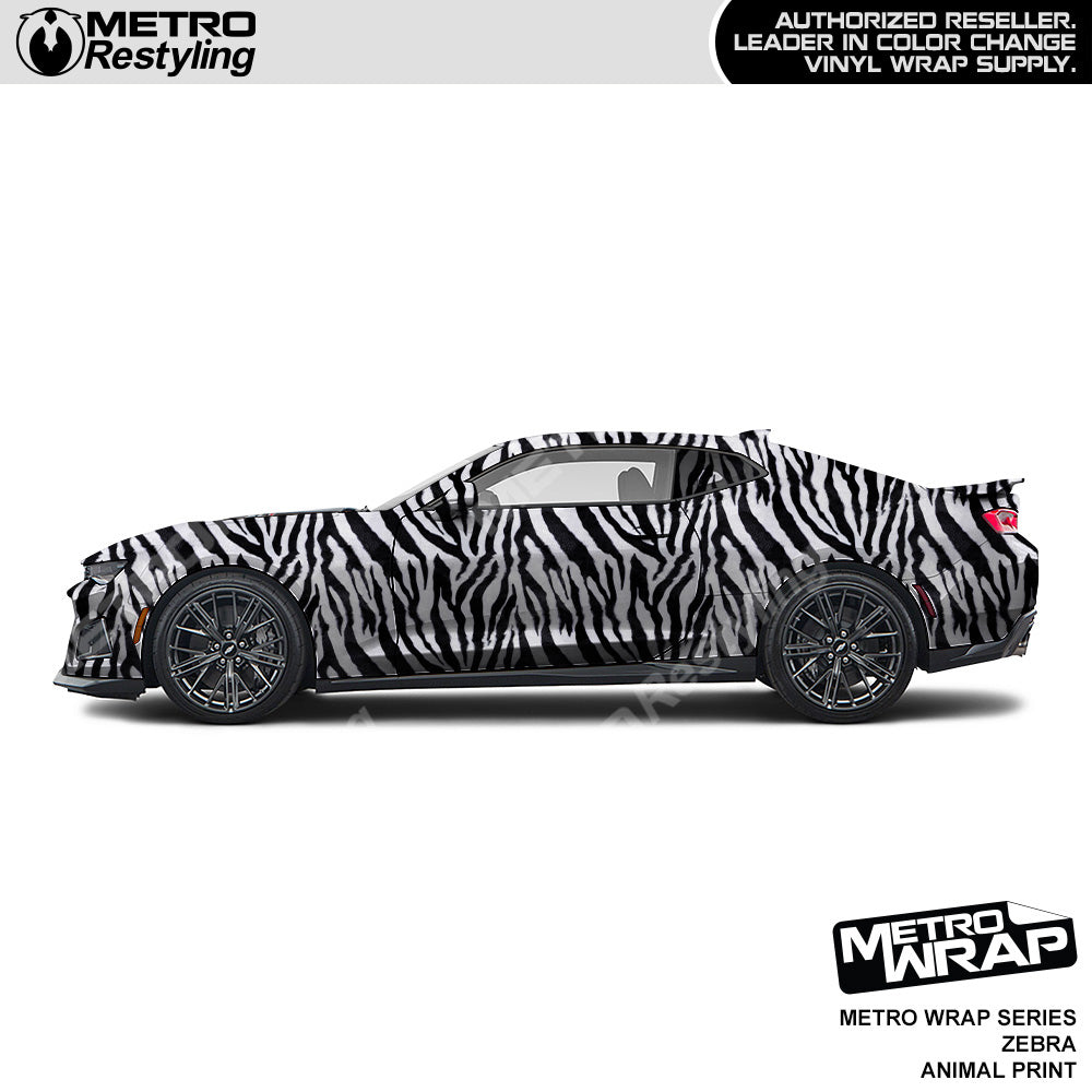 Metro Wrap Zebra Animal Print Vinyl Film