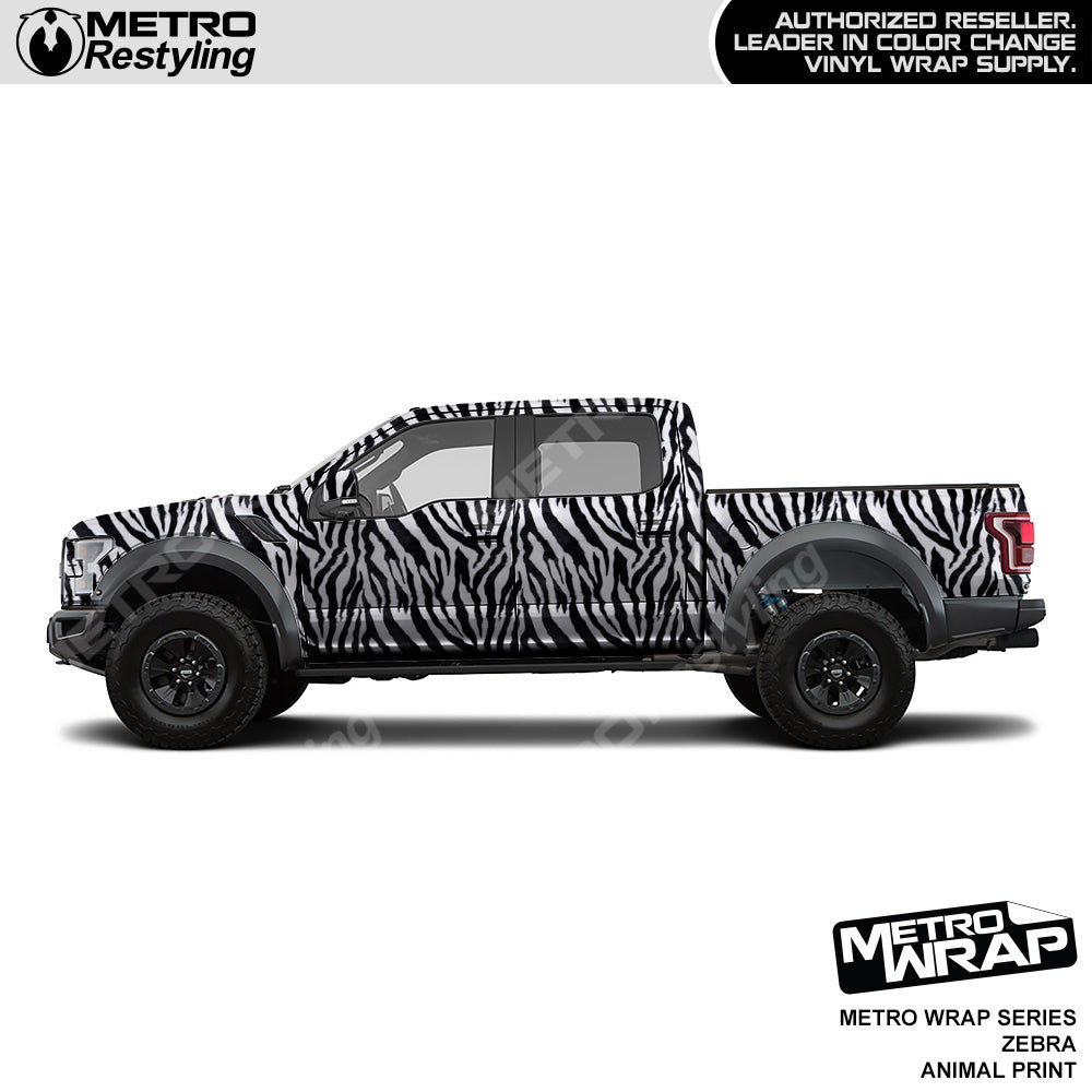 Metro Wrap Zebra Animal Print Vinyl Film
