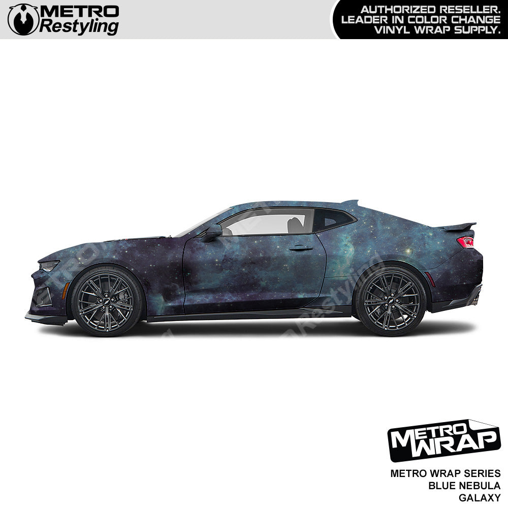 Metro Wrap Blue Nebula Galaxy Vinyl Film