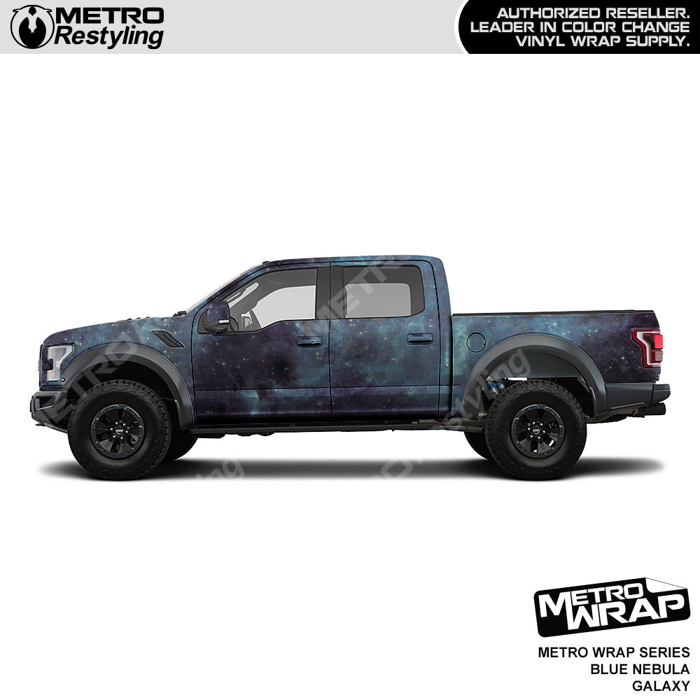 Metro Wrap Blue Nebula Galaxy Vinyl Film