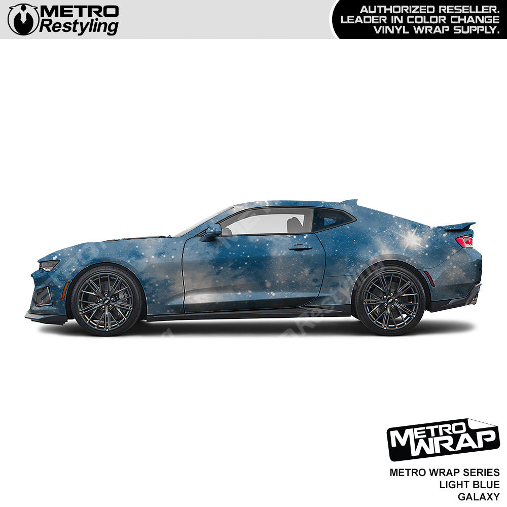 Metro Wrap Light Blue Galaxy Vinyl Film