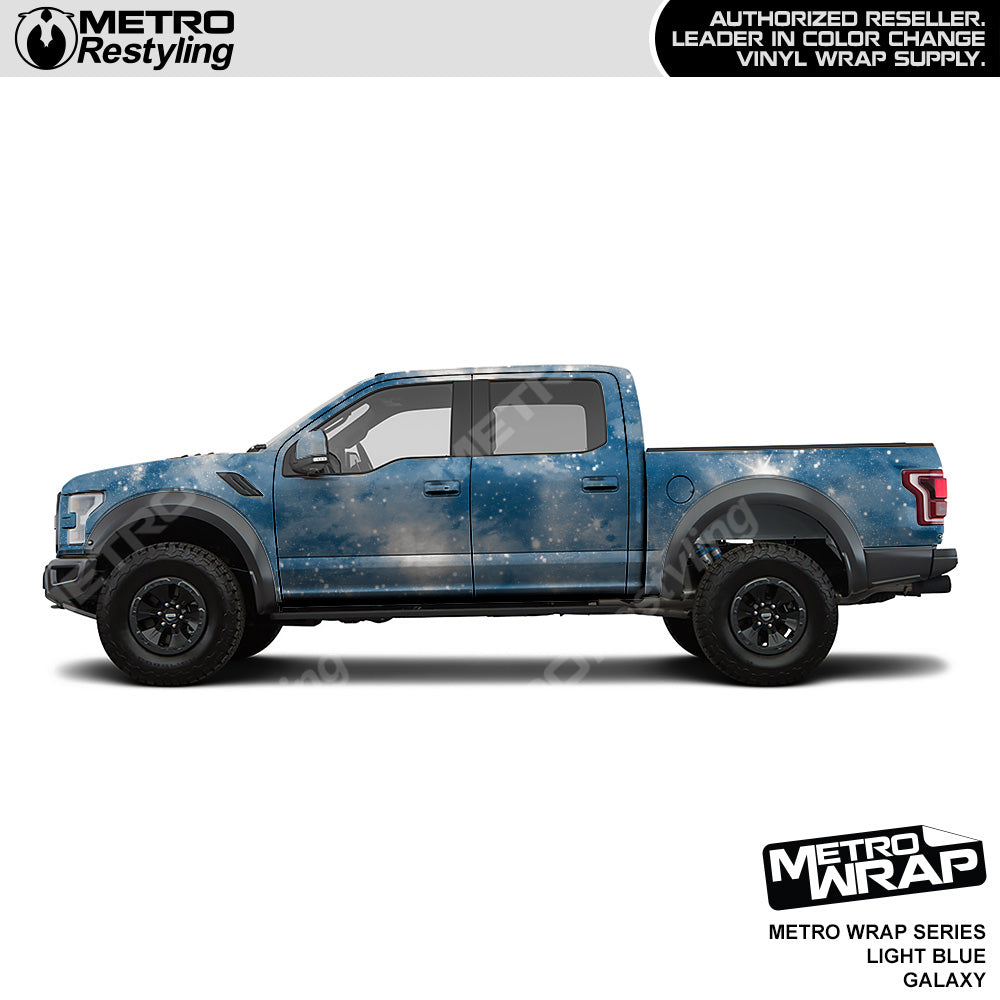 Metro Wrap Light Blue Galaxy Vinyl Film