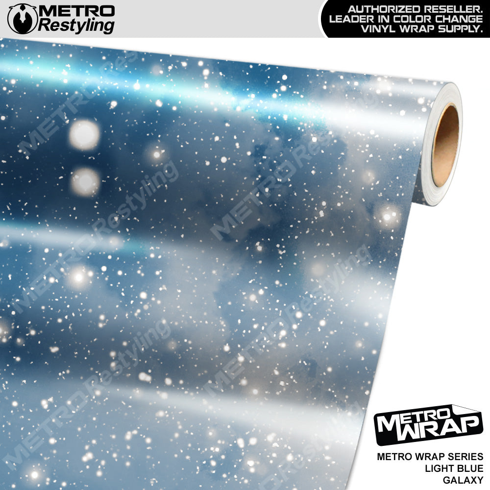 Metro Wrap Light Blue Galaxy Vinyl Film