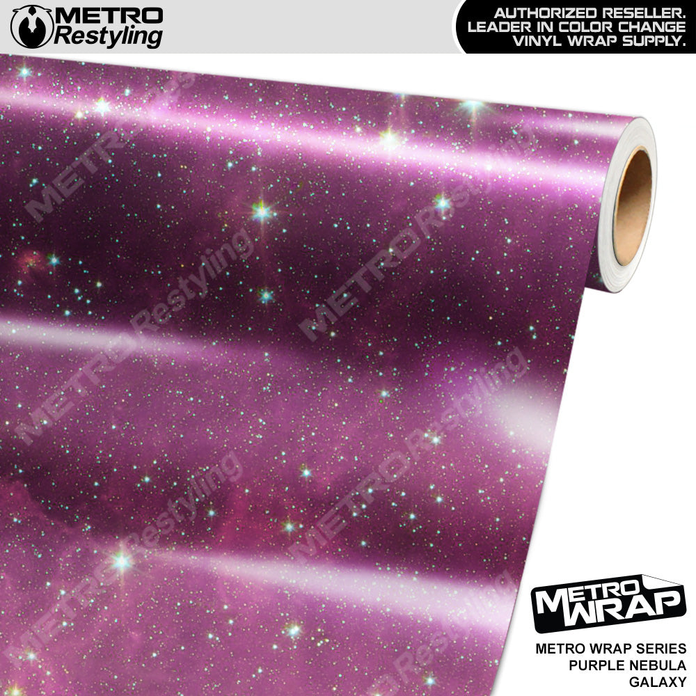 Metro Wrap Purple Nebula Galaxy Vinyl Film