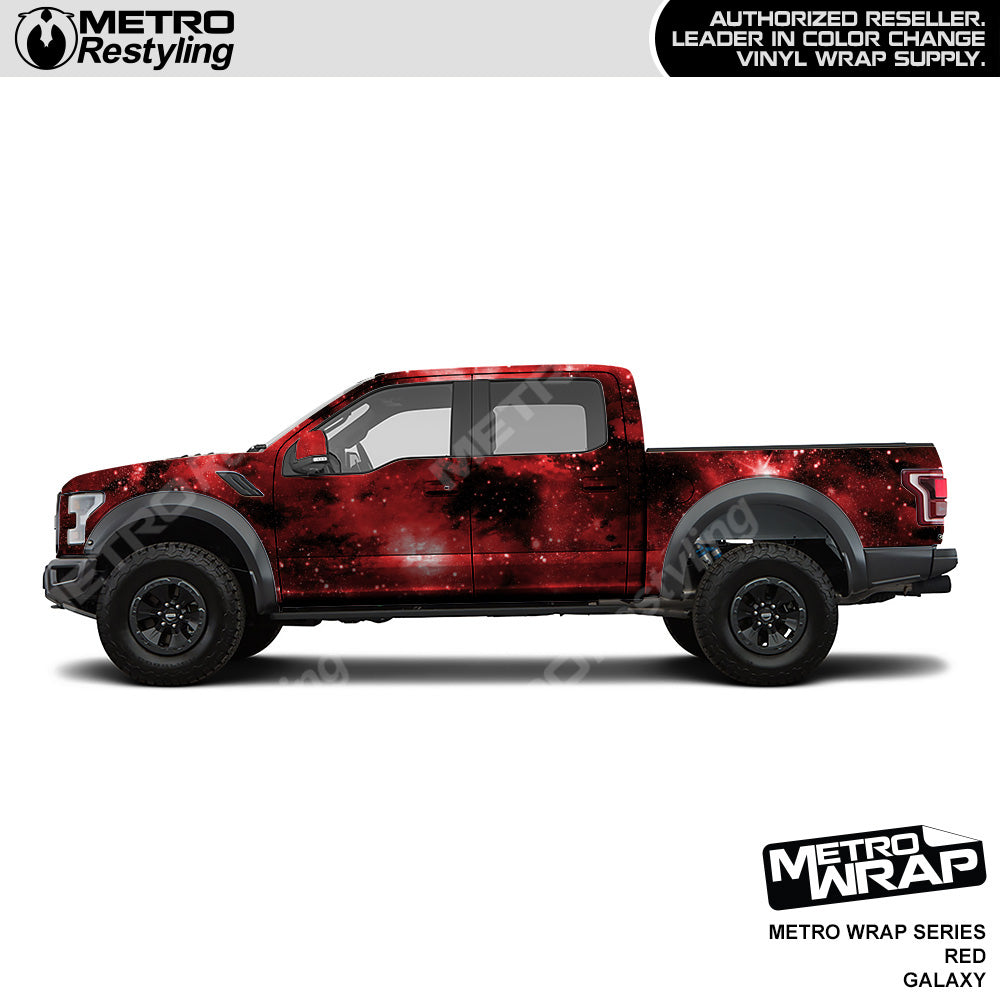 Metro Wrap Red Galaxy Vinyl Film