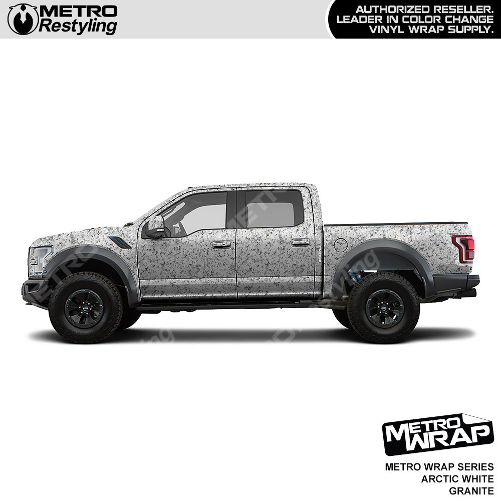 Metro Wrap Arctic White Granite Vinyl Film