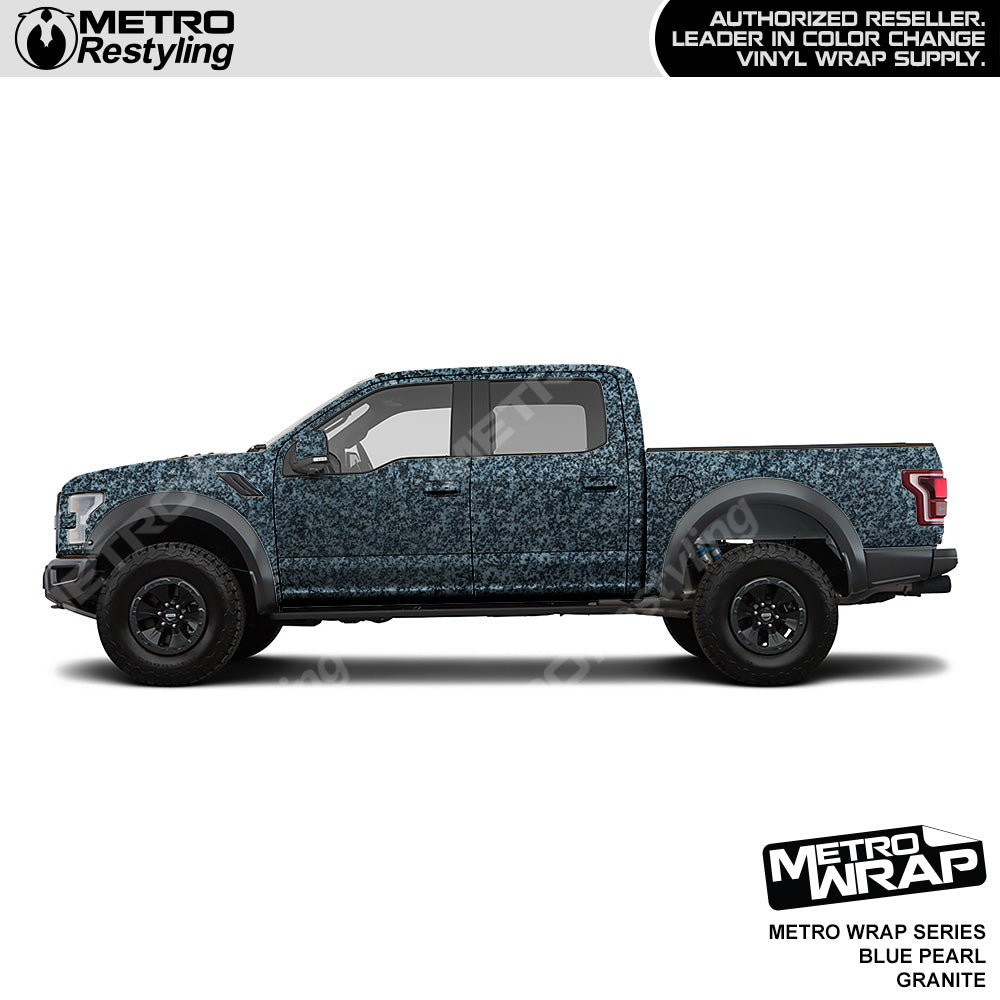 Metro Wrap Blue Pearl Granite Vinyl Film