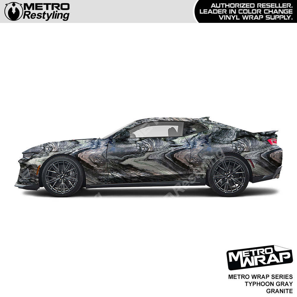 Metro Wrap Typhoon Gray Granite Vinyl Film
